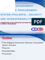 Philippine Government Electronic Procurement System Philgeps Security and Interoperability