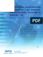 Infecciones Respiratorias Perinatales y en Mujeres Embarazadas Incluida La COVID-19