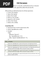 PHP File Handling