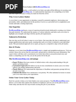 Cover Up Letter