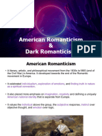 American Romanticism and Dark Romanticism
