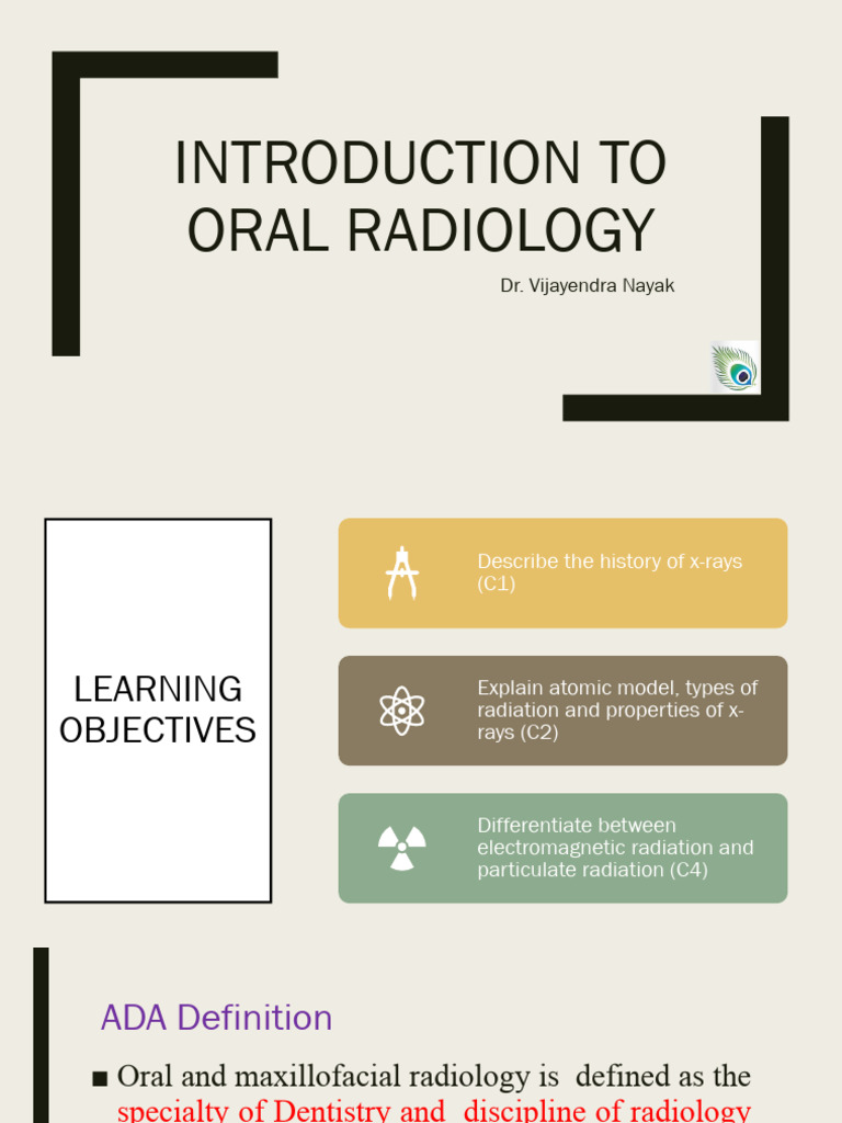 4 Introduction to Oral Radiology.pdf PDF Radiation