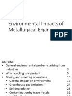 Environmental Impacts of Metallurgical Engineering