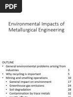 Environmental Impacts of Metallurgical Engineering