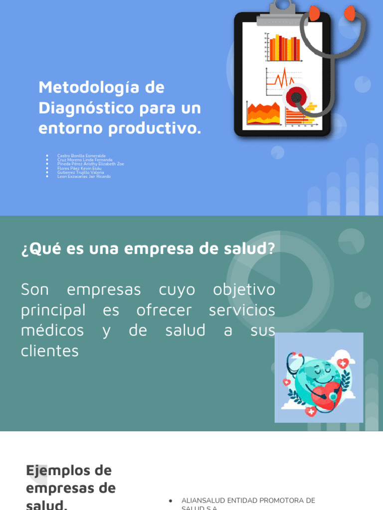 Diagnóstico de Empresas de Salud y Estructura Organizacional | PDF
