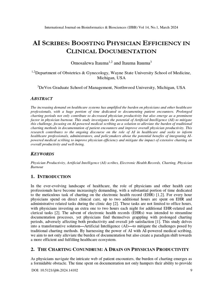 Ai Scribes Boosting Physician Efficiency In Clinical Documentation