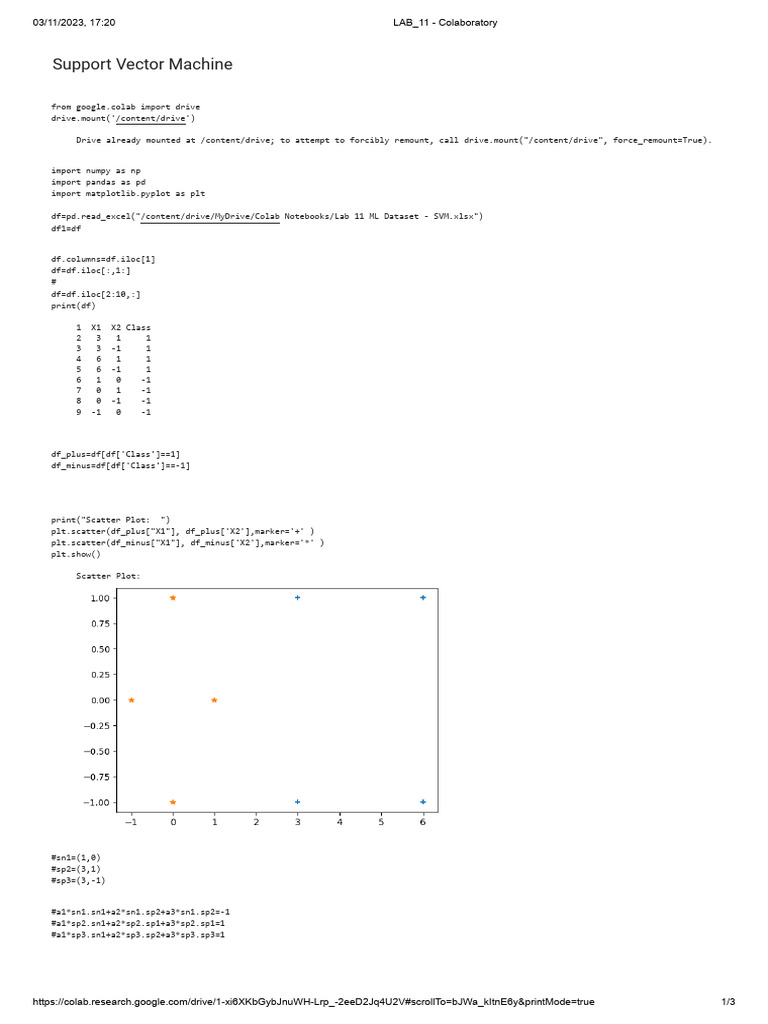 Support Vector Machine | Download Free PDF | Mathematical Objects ...