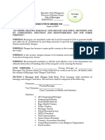Barangay Dengue Executive Order
