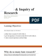  Nature & Inquiry of Research