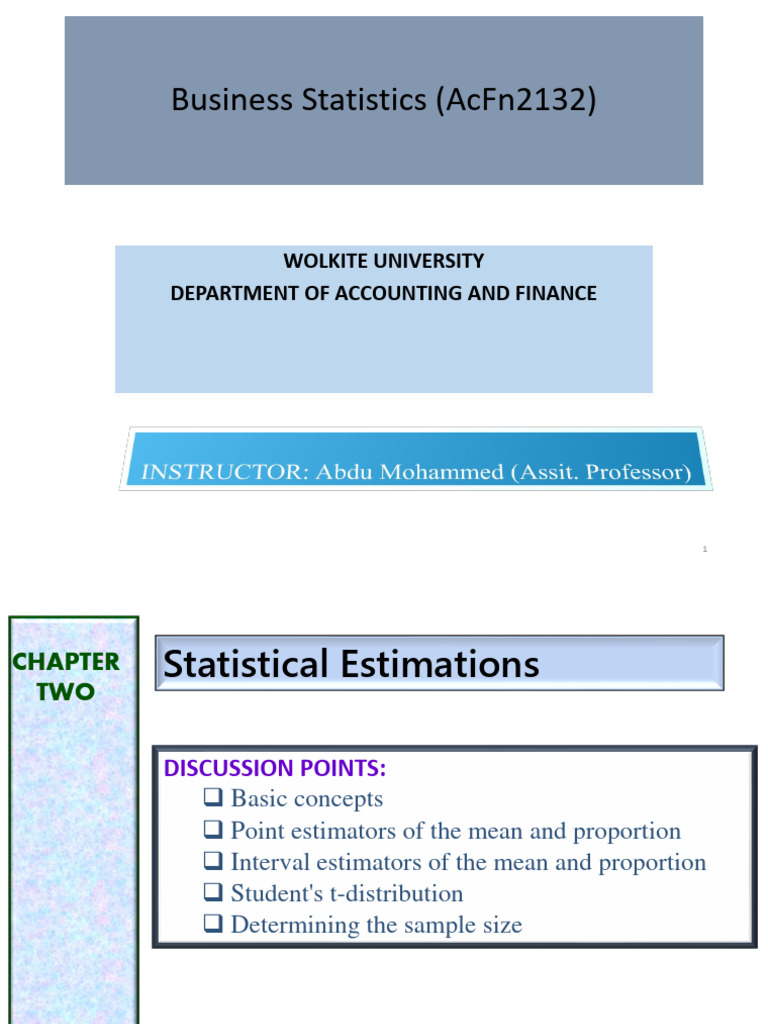 Standard Error in Statistical Estimation | PDF | Estimator | Standard Error
