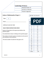 Gidb4995020-Cp4 Ut1 Math Paper 1 QP