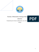 Faculty of Humanities Strategic Plan  from 2020-2025