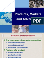 Products, Markets and Advertising