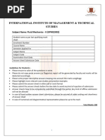 International Institute of Management & Technical Studies: Subject Name: Fluid Mechanics - II (GPME2002)