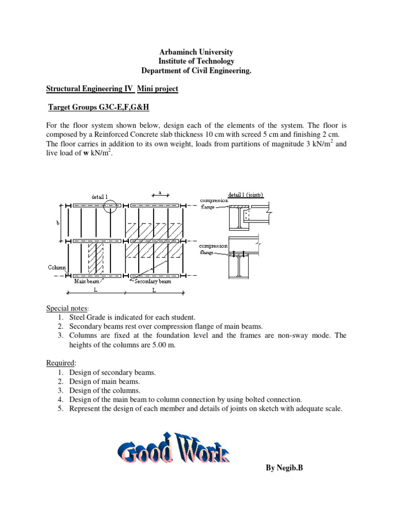 Structural Engineering Mini Project Design | PDF | Computers ...