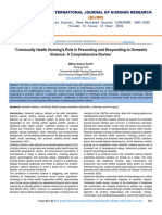 Community Health Nursing's Role in Preventing and Responding To Domestic Violence: A Comprehensive Review' Mithun Kumar Kurmi