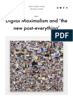 Nobuto_2019_Digital Maximalism and ‘ the New Post-everything '