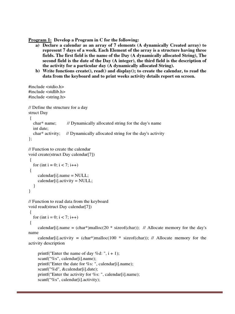 BCS304 Lab Manual: C Programming Tasks | PDF | Vertex (Graph Theory ...