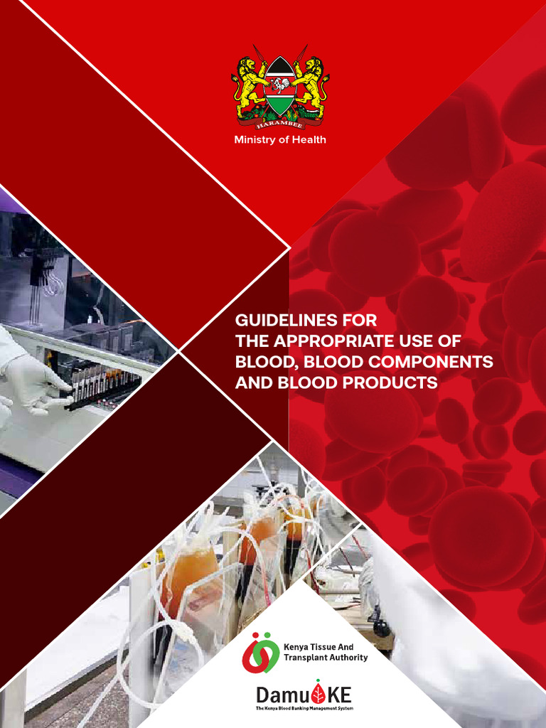 Blood Transfusion Guidelines Kenya | PDF | Self-Improvement | Wellness