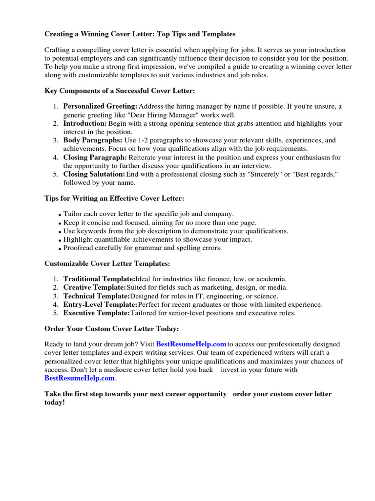 Cover Letter Template On Microsoft Word | PDF | Résumé | Http Cookie