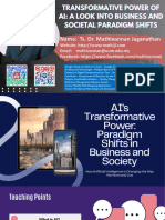 Transformative Power of Ai: A Look Into Business and Societal Paradigm Shifts