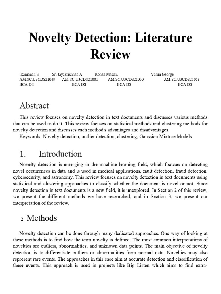 Literature Review Statistical Analysis