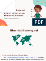 Sociological Basis and Policies of Special and Inclusive Education