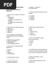 A.nutrition Paper Khan