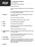 (PSY 304) Chapter 6 - Other Sensory Systems