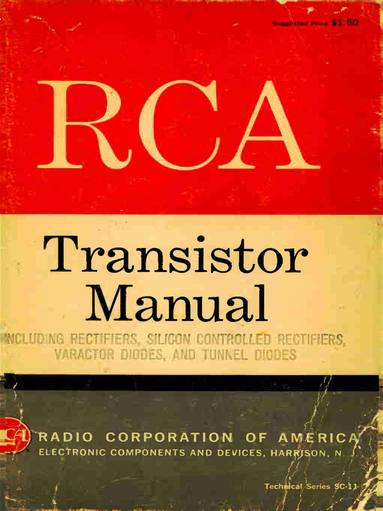 RCA Transistor Manual 1964 (Original) | PDF | P–N Junction | Semiconductors