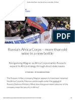 (0307) Russia's Africa Corps - More Than Old Wine in A New Bottle - ISS Africa