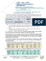 Press Release For The Release of Nta Scores For Paper 2 of Jee Main 2024 Session 1