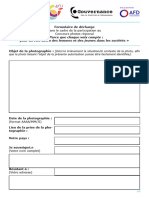 GPSCP Formulaire de Decharge Et Dautorisation A Limage D