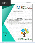 IGNITE TEST ACER TEST STEM TEST Mathematical Reasoning Sample Practice ...
