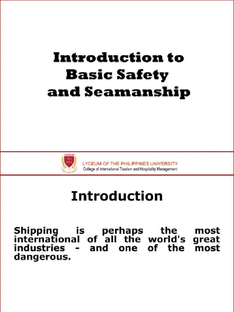 Intro To Basic Safety and Seamanship2 36159133 | PDF