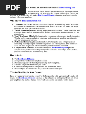 Us Resume Template