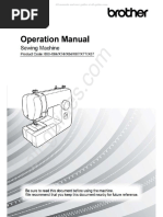 Brother 888X64 Sewing Machine Instruction Manual