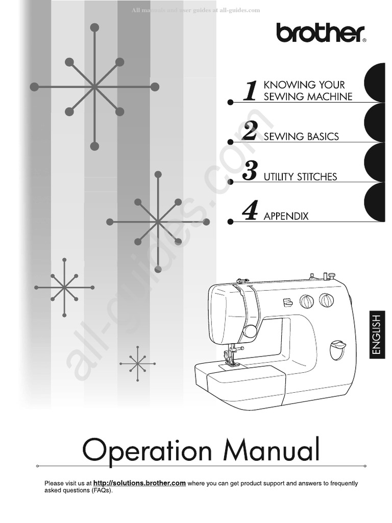 Brother LS2300 Sewing Machine Instruction Manual PDF Sewing Machine