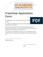 Candid Franchise Application Form-5