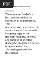 Addressing Mode and Instruction Cycle