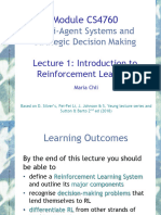 Multi-Agent Systems and Strategic Decision Making: Module CS4760