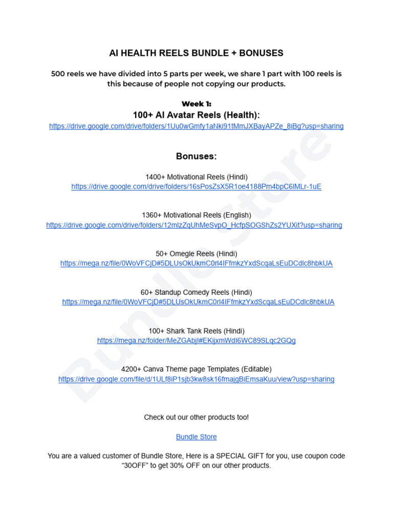 Ai Reels Bundle Pdf