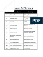 Idioms & Phrases