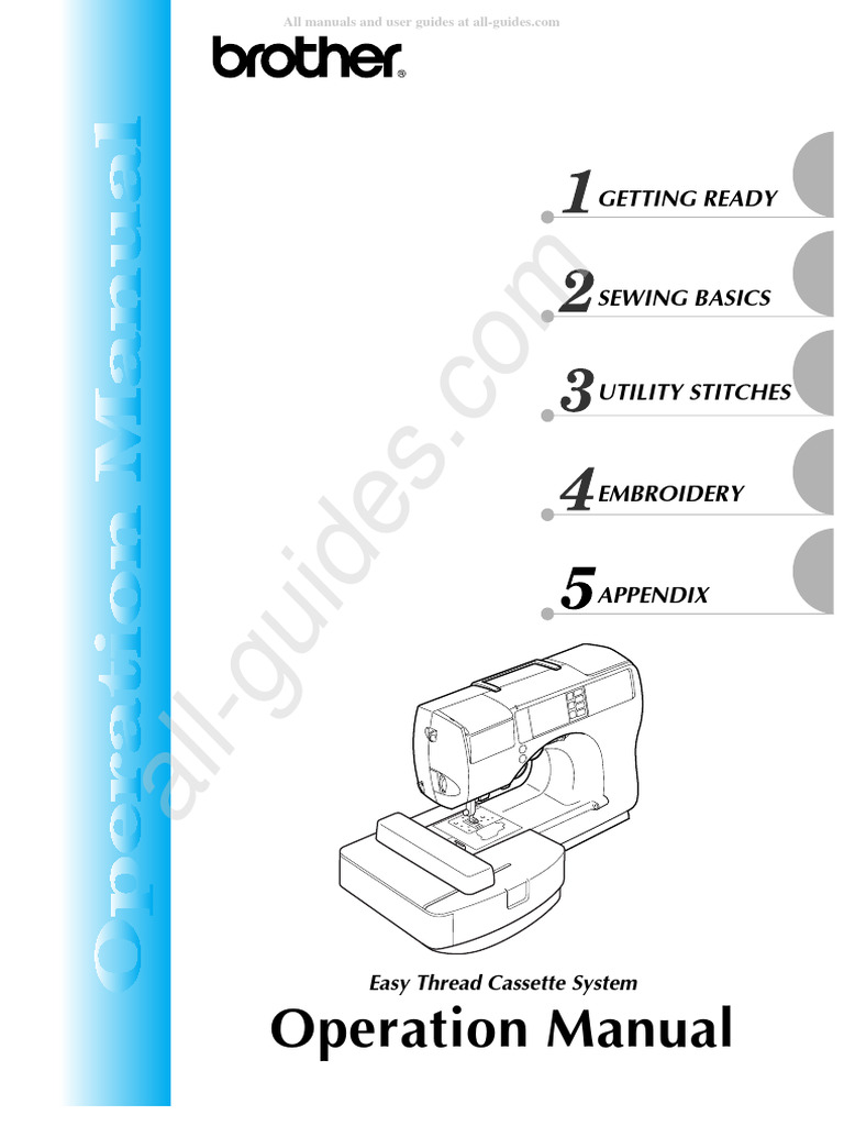 Brother LX2500/SE270D Sewing Machine Instruction Manual PDF Sewing