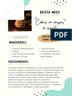 Documento A4 Receta de Cookies Orgánico Verde y Marrón