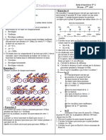 La Vitesse Moyenne Exercices Physique 3AC 5