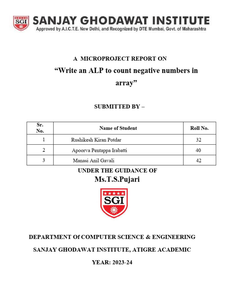 Mic Project Pdf Computing Computer Architecture