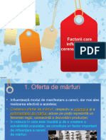 Factorii Care Influențează Cererea de Mărfuri