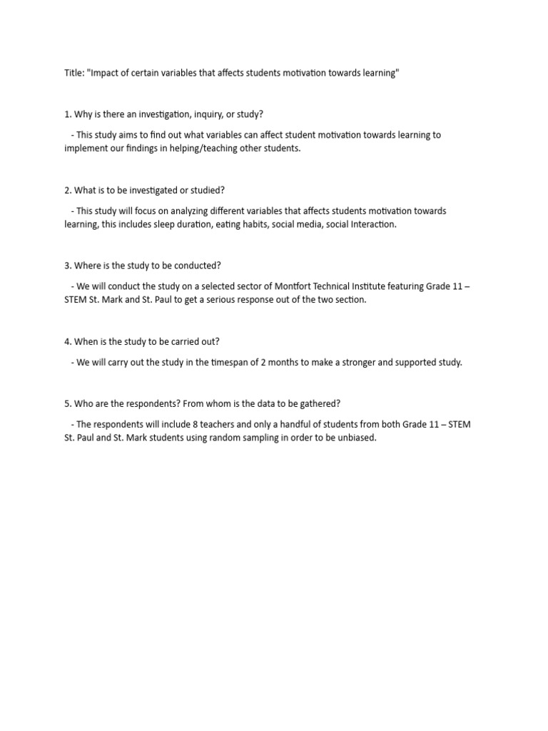 Factors Influencing Student Motivation | PDF | Motivation | Motivational