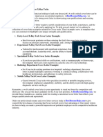 Cover Letter Examples For X Ray Techs
